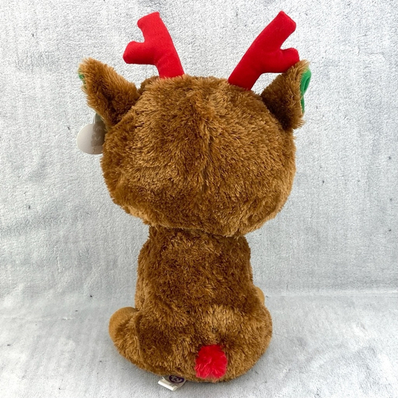 Ty Beanie Boos Comet the Reindeer 9 inch Beanbag Plush 2011 Christmas Teddybear - Picture 4 of 12